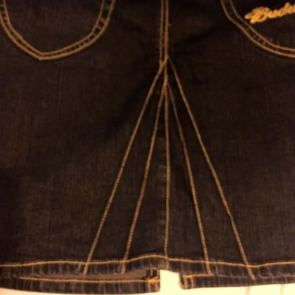 Budweiser Women's Denim Blue Jean Skirt NWT Sz 11